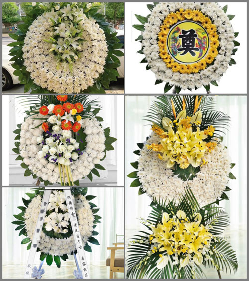 湖北黄冈市英山县红山镇许家河村花圈速递